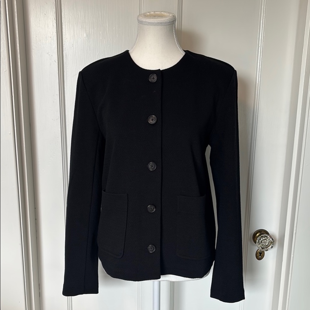 Banana Republic Black Tweed Blazer